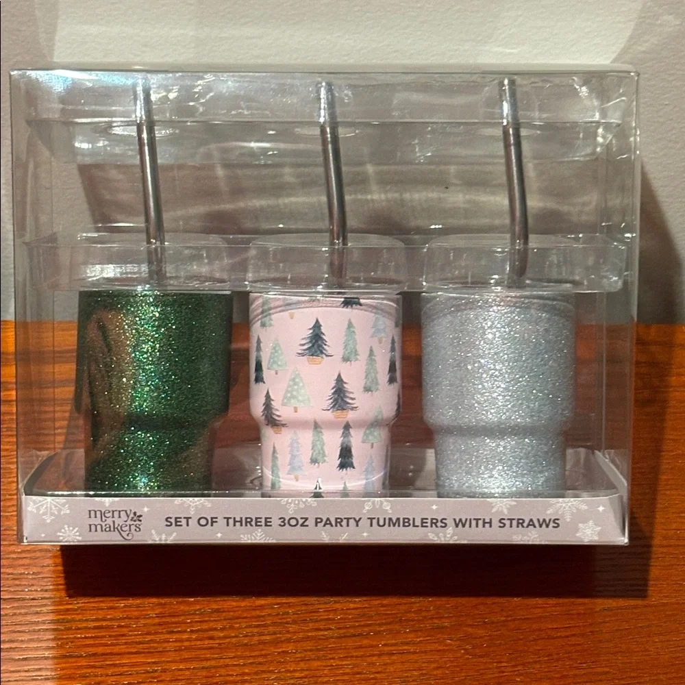 Mini Holiday Tumblers Set of 3